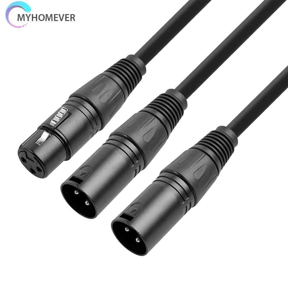 Cáp Chia 3 Pin XLR Sang XLR KéP HìNh Chữ Y 50cm - MàU Đen