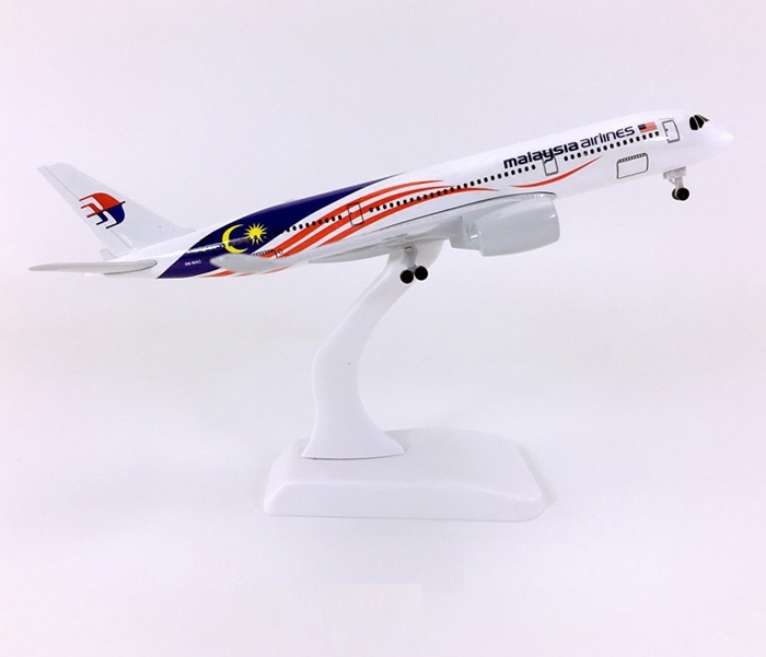 Mô hình máy bay tĩnh A350 Malaysia airlines 20cm có bánh xe