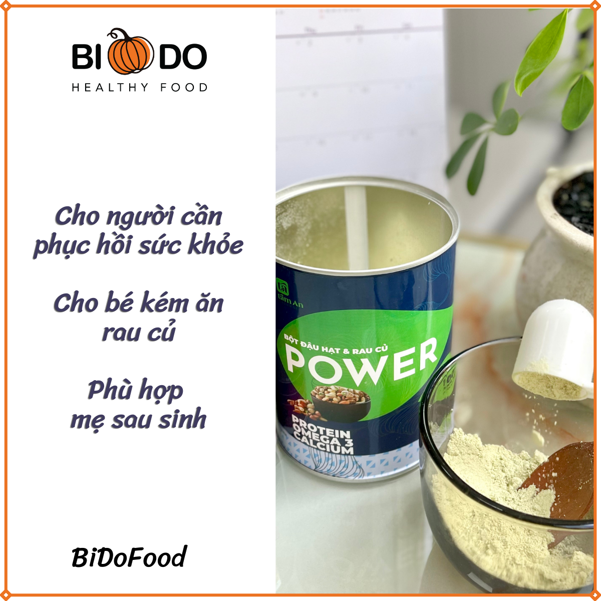 Bột Đậu Power Ngũ Cốc Dinh Dưỡng 420g - BiDoFood - Bổ Sung Vitamin Tổng Hợp