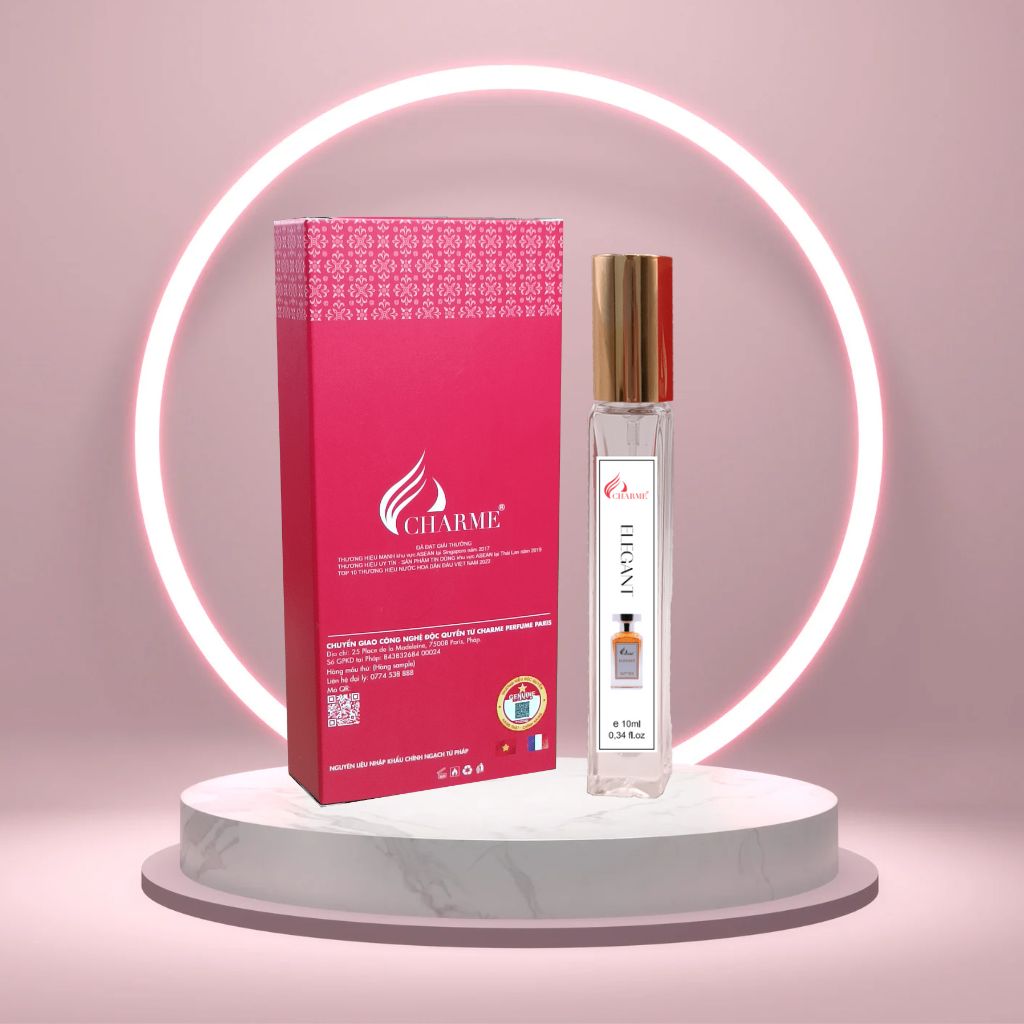 Nước hoa nam lưu hương lâu Charme Elegant 10ml chai Test mini hương biển hiện đại và nam tính dành cho phái mạnh