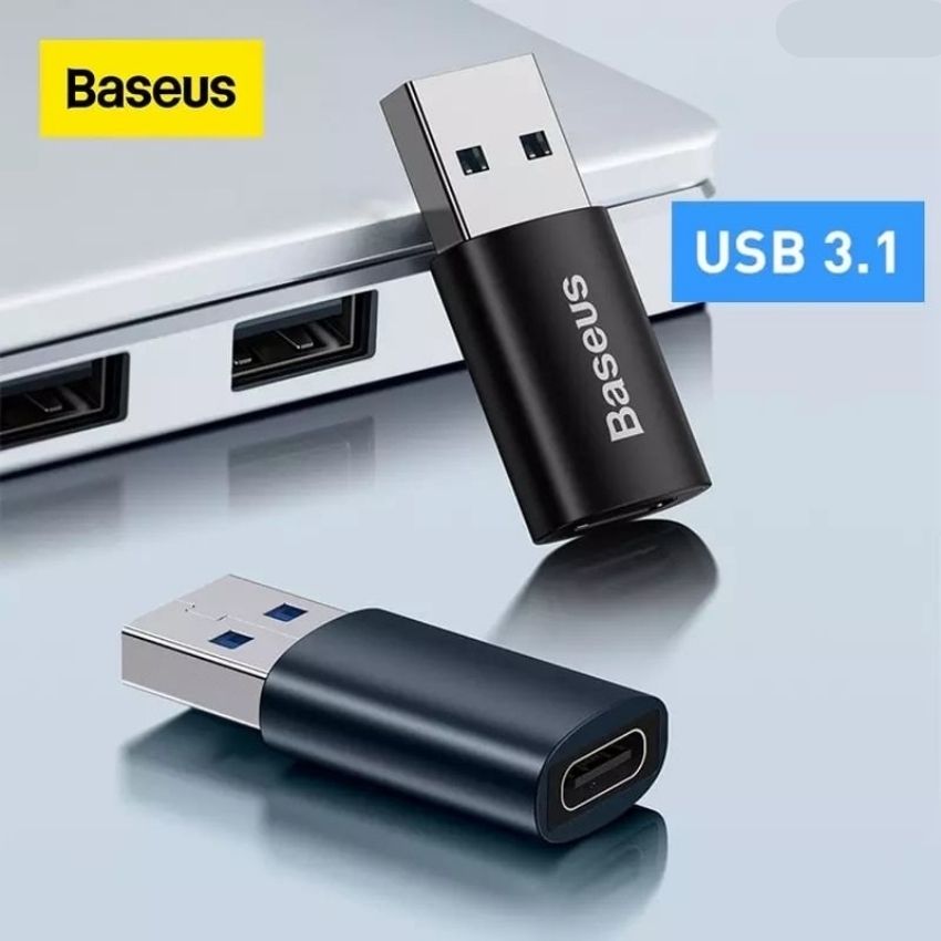 Đầu chuyển OTG Type C to USB 3.1 tốc độ cao Baseus Ingenuity Series Mini OTG Gen2 (Type-C to USB-A 3.1 Full Size, 10Gbps High speed OTG for Laptop/Macbook/iPad/Tablet/Smartphone)- Hàng nhập khẩu