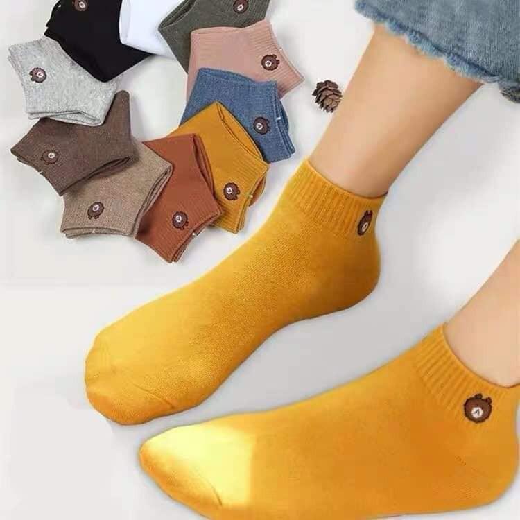Combo 10 đôi tất gấu nữ đủ màu
