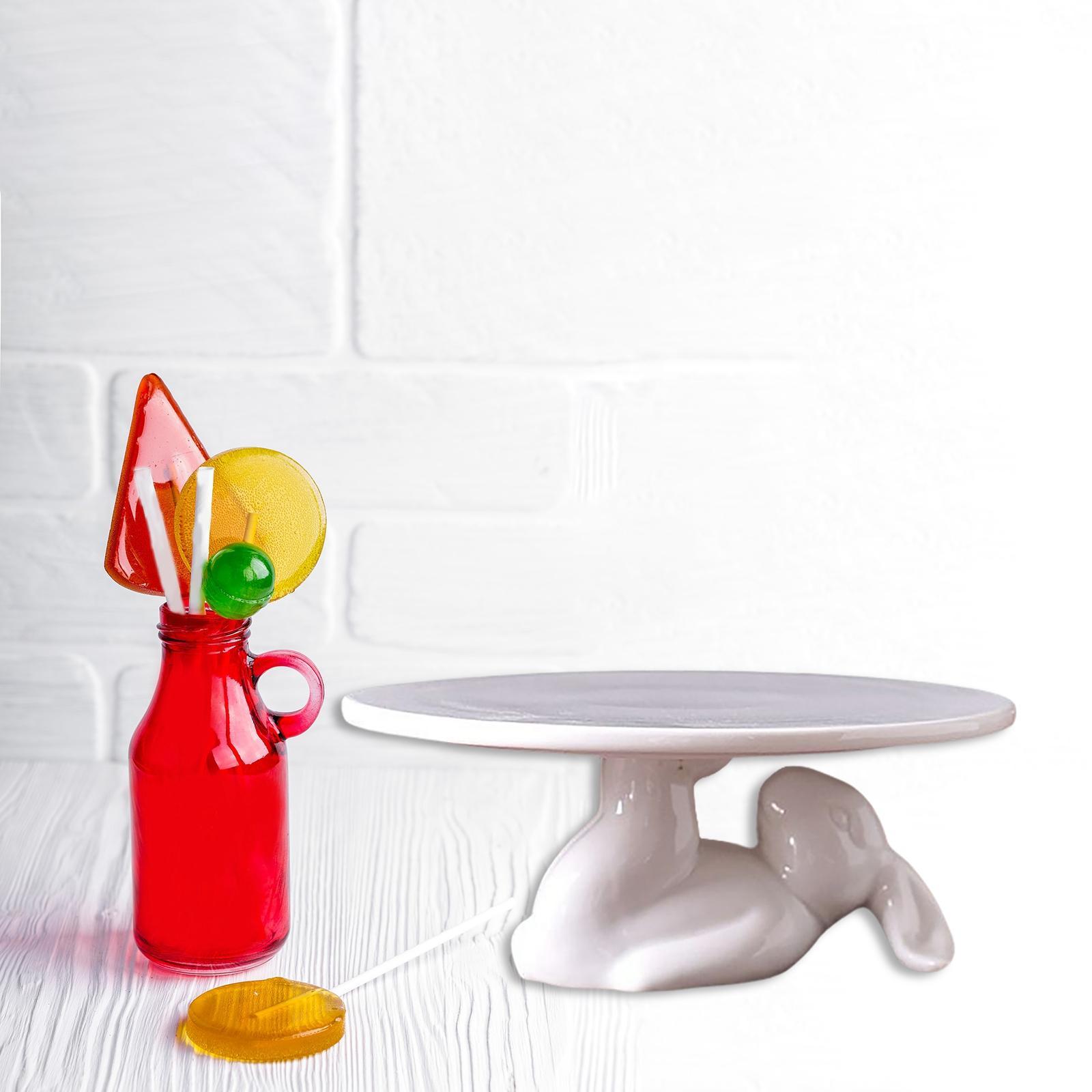 Ceramic Cake Stand Cupcake Display Tray Desktop for Home Decorating Tools