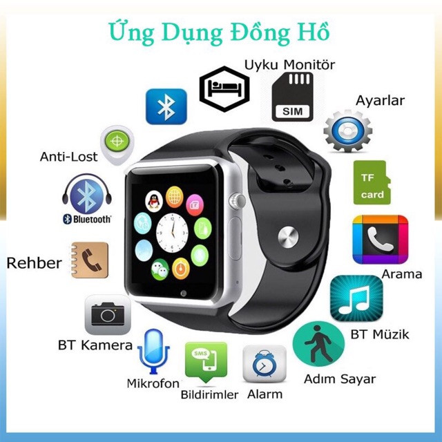 Đồng Hồ Thông Minh Smart watch A1