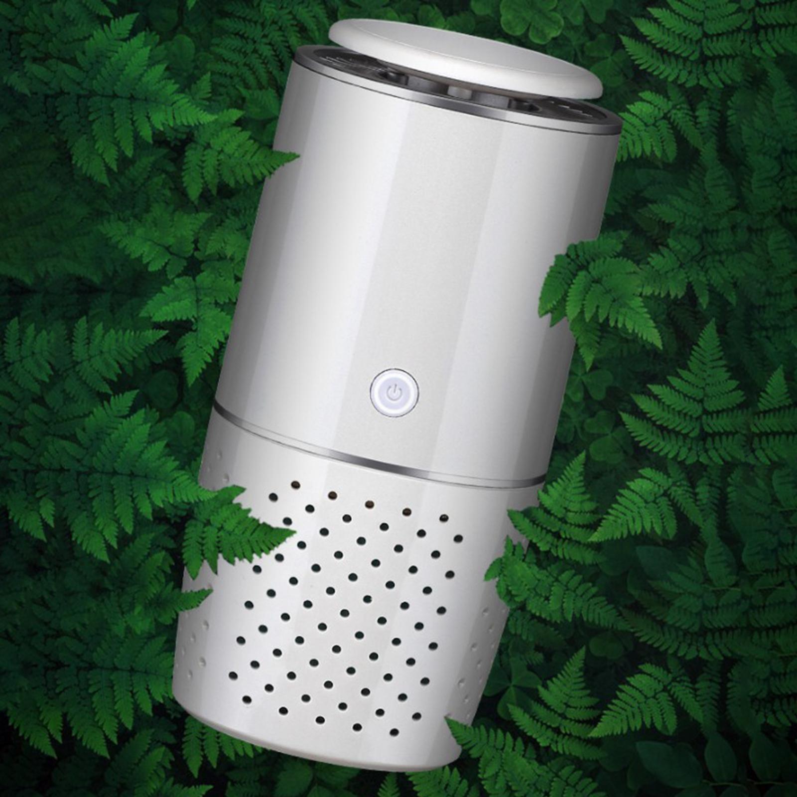 USB Car Air Purifier HEPA Ionizer Portable Mini Room Air Cleaner Freshener