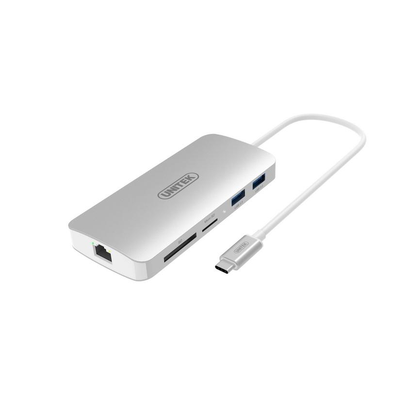 Cáp Type-C sang 2 USB .2P HDMI .LAN.SD và Micro SD Unitek Y9115 - HÀNG CHÍNH HÃNG