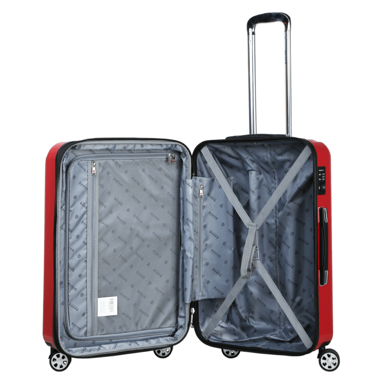Vali Kéo Nhựa Du Lịch SAKOS SAPPHIRE Khung Dây Kéo Z26 - Size M (24inch)/ Ký Gửi (Trung) - Khóa TSA - Nhựa PC