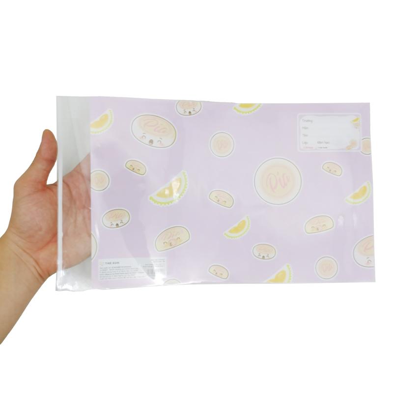 Giấy Bao Tập 2 Trong 1 Bìa Kiếng - Bánh Việt - The Sun 04 - Bánh Pía (5 Cái/ Xấp)