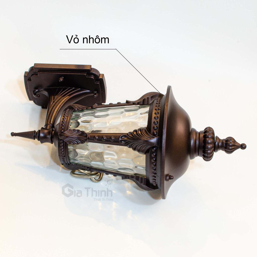 Đèn chùa nhôm ngoài trời GT6688, dùng cho biệt thự nhà vườn mai thái mái nhật, chống nước và côn trùng size 37cm x 22cm