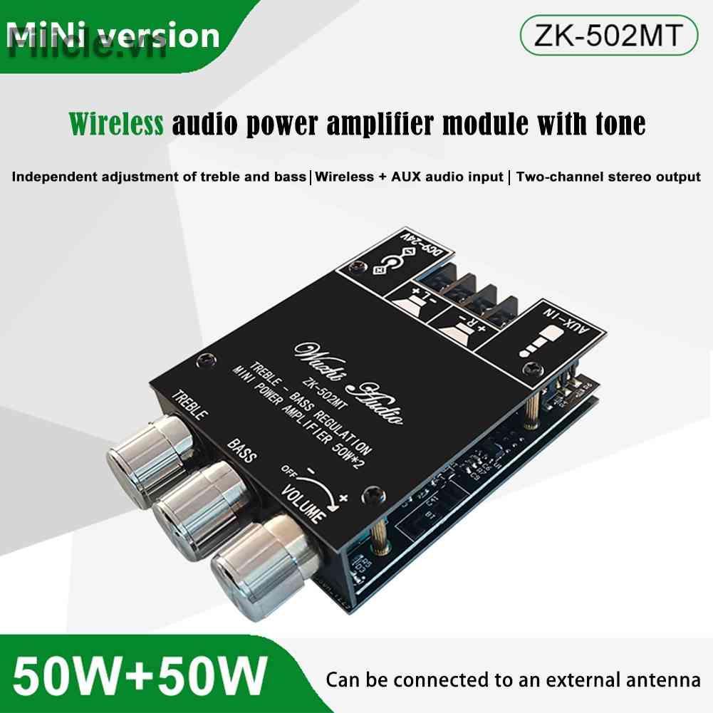 Mô Đun Khuếch Đại Âm Thanh ZK-502MT 2x50W 2.0 Chuyên Dụng