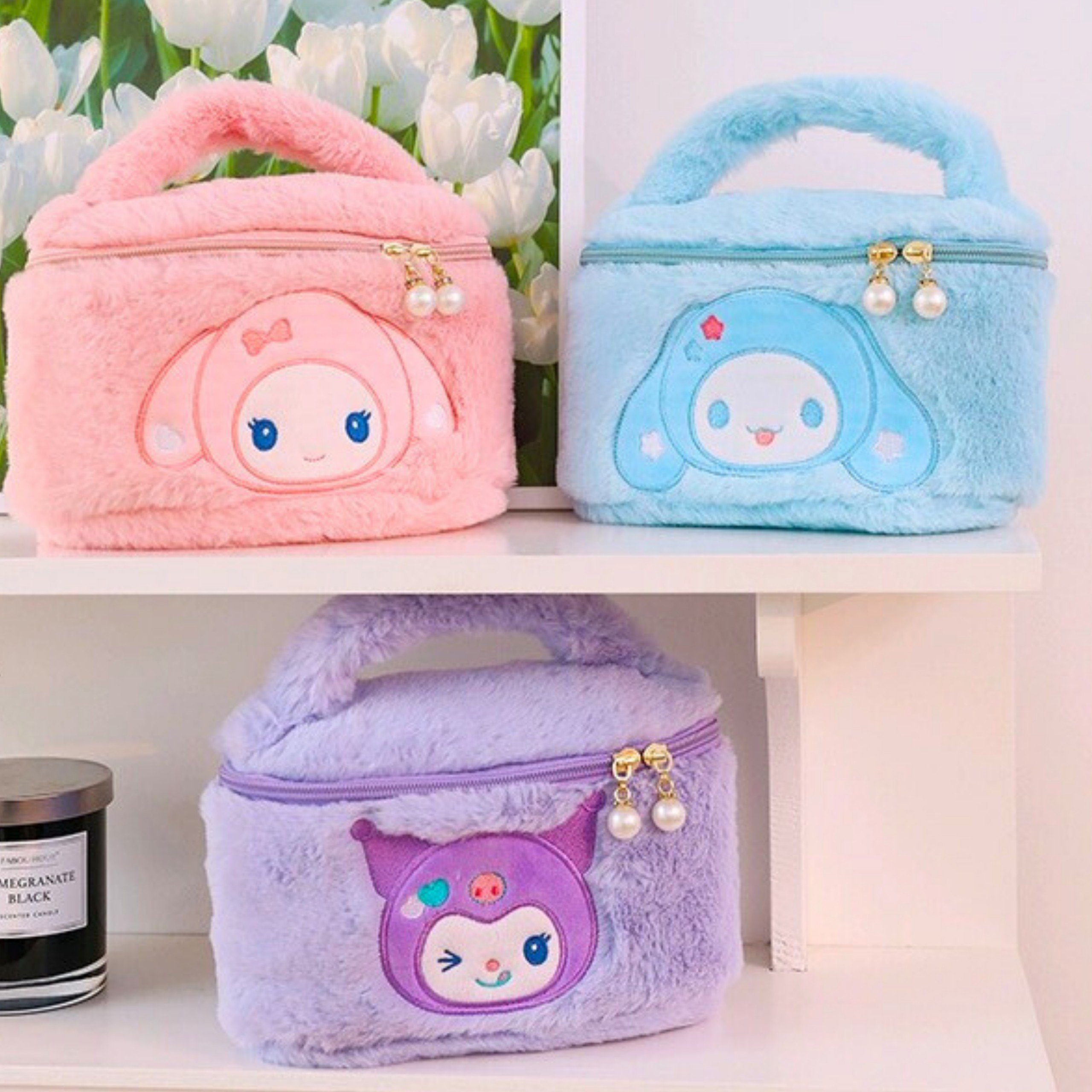Túi đựng mỹ phẩm nhiều họa tiết hoạt hình đáng yêu Baby-S, Túi xách cho bé phong cách Hàn Quốc xinh xắn - STX044