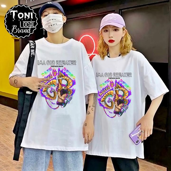 ( ) ÁO THUN Tay Lỡ Bạch Dương Local Brand Unisex Cotton 100 Form Rộng Nam Nữ (AT1100L - Kèm Video Ảnh Thật)