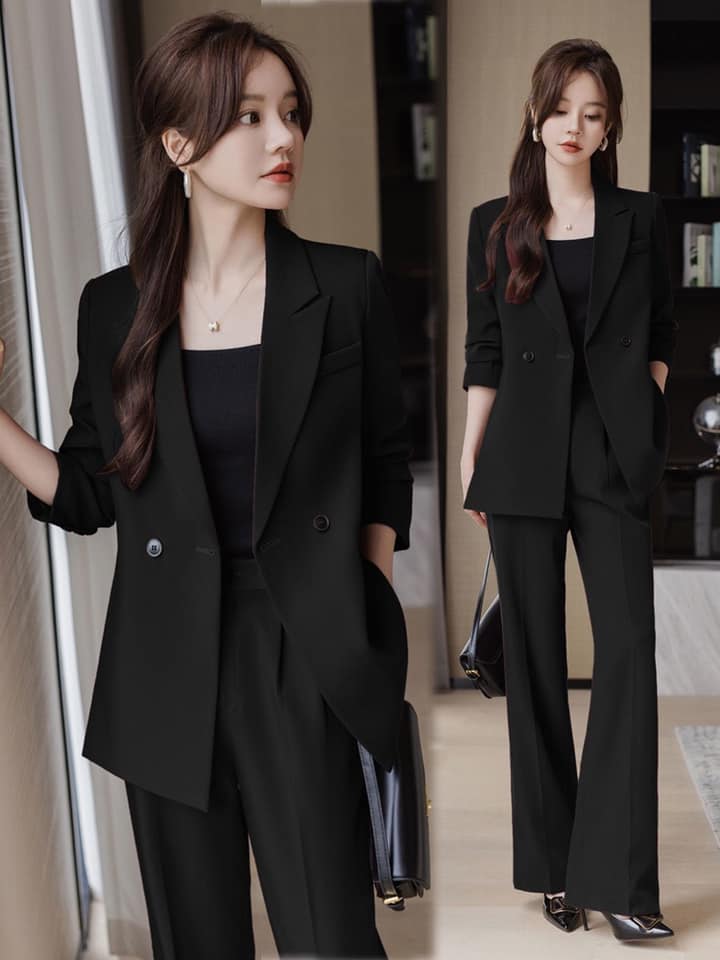 Bộ Vest Blazer Nữ Xinh Xắn