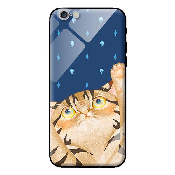 Ốp kính cường lực cho iPhone 6s Mèo Xanh - Hàng chính hãng