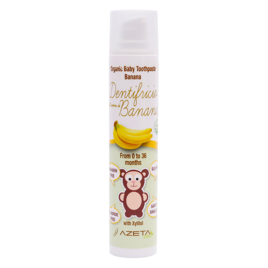 Gel Đánh Răng Vị Chuối Organic Toothpaste Banana Azeta Bio GDR001