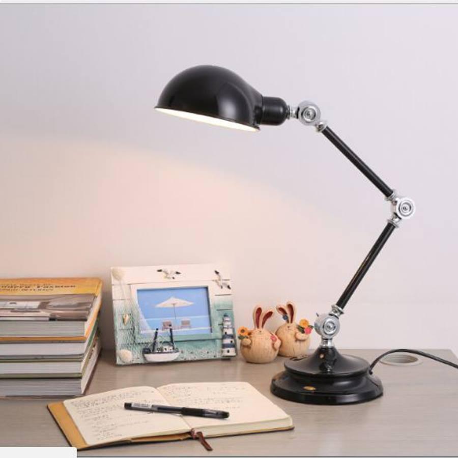 ĐÈN BÀN LÀM VIỆC THIẾT KẾ CỔ ĐIỂN KÈM BÓNG LED CAO CẤP