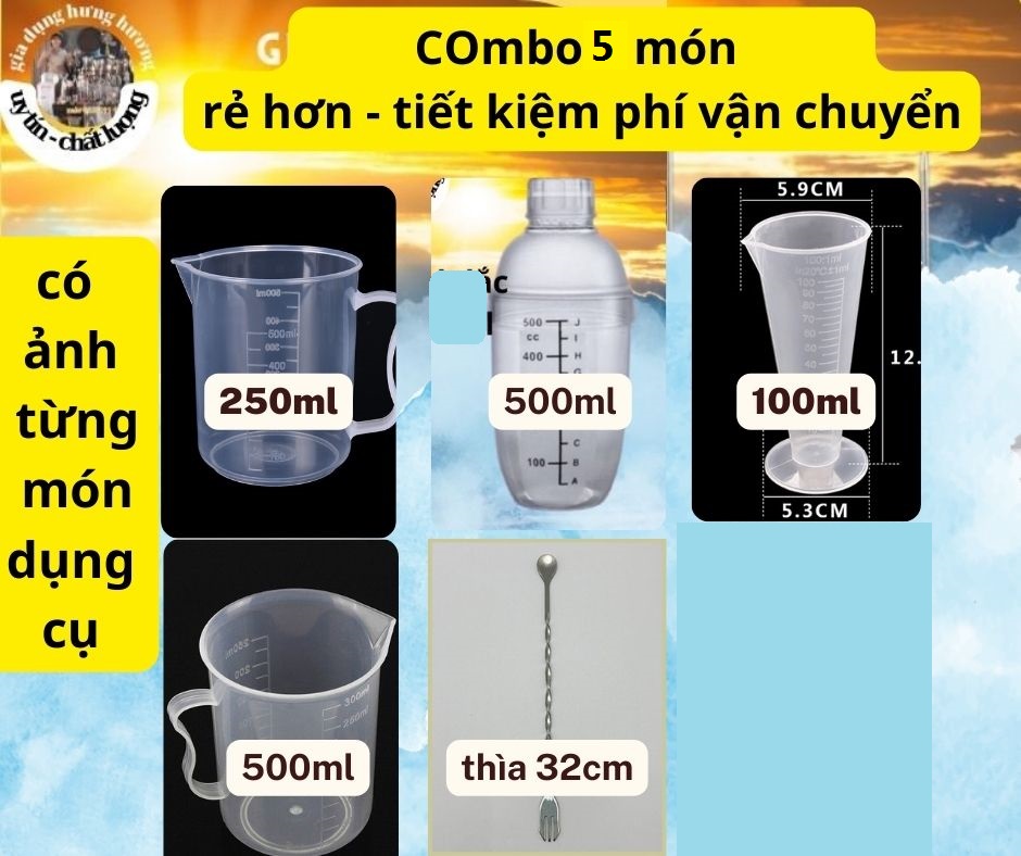 Các combo cần thiết cho quầy bar chuyên dụng cụ pha chế bartender