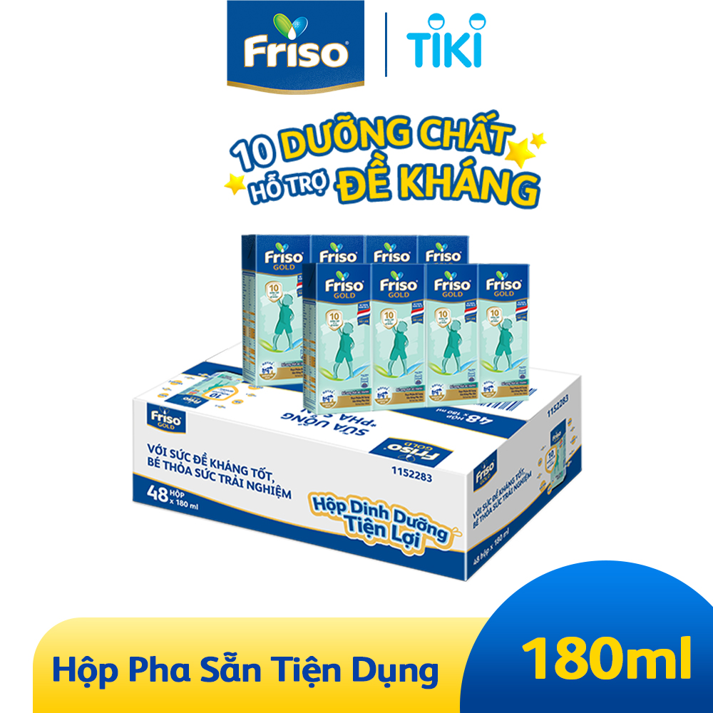Thùng 48 Hộp Sữa Bột Pha Sẵn Friso Gold Rtd Vani (48 x 180Ml)