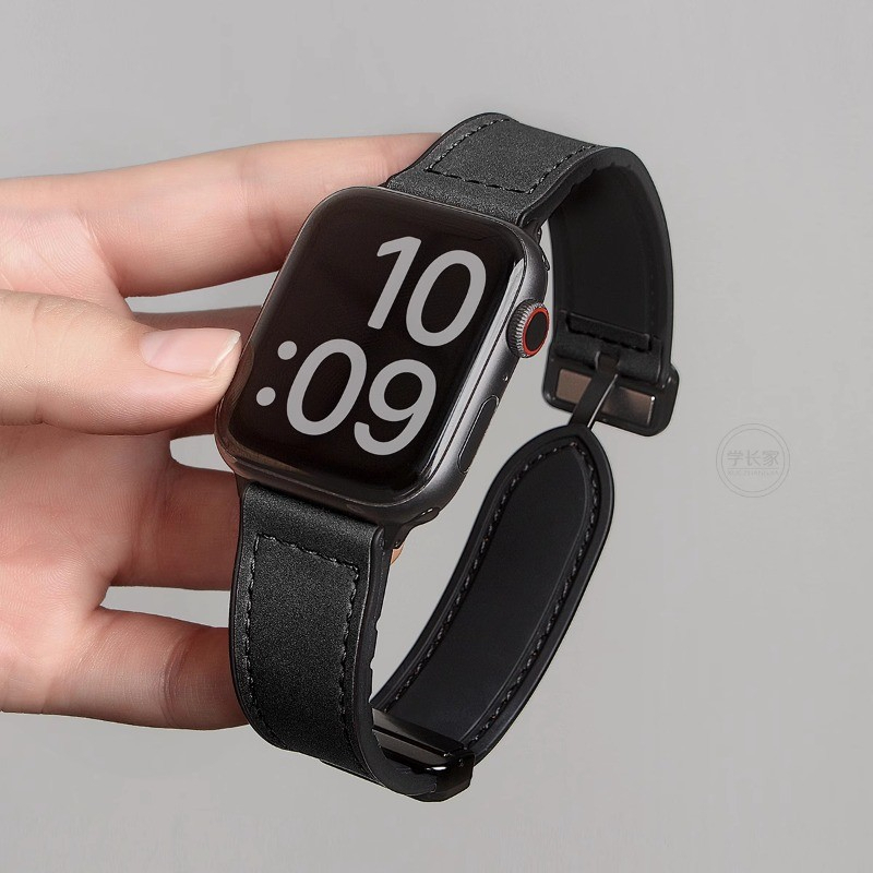 Dây đeo khóa từ tính dành Cho đồng hồ thông minh Redmi Watch 4 - Redmi Watch 5 - Mi band 8 Pro - Dây da đeo 22mm cho smartwatch - Hàng nhập khẩu