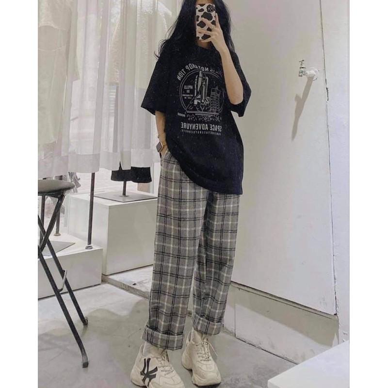 Set Bộ Quần Kẻ (Kèm Ảnh Thật)