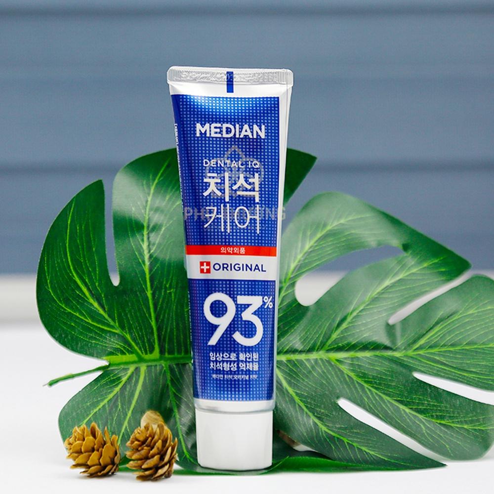 Kem đánh răng làm sạch men răng, giảm viêm nướu Median Tartar protection Toothpaste – Original xanh dương