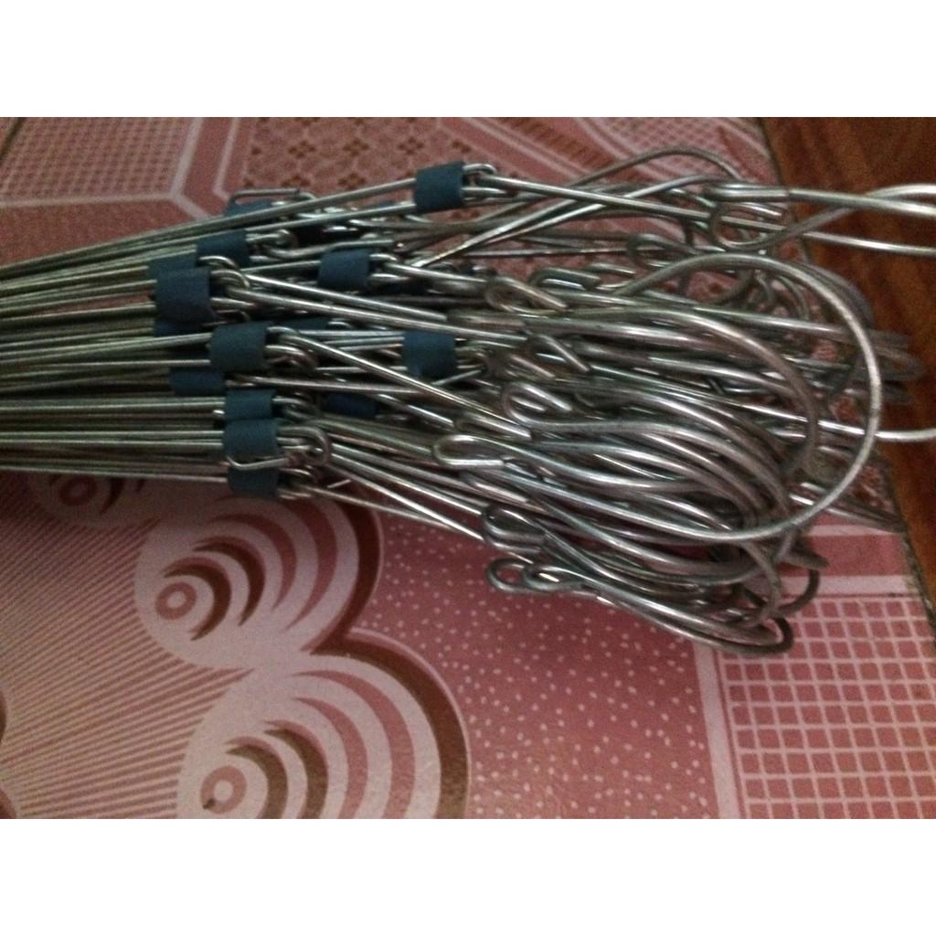 100 móc kẽm treo lan 70cm