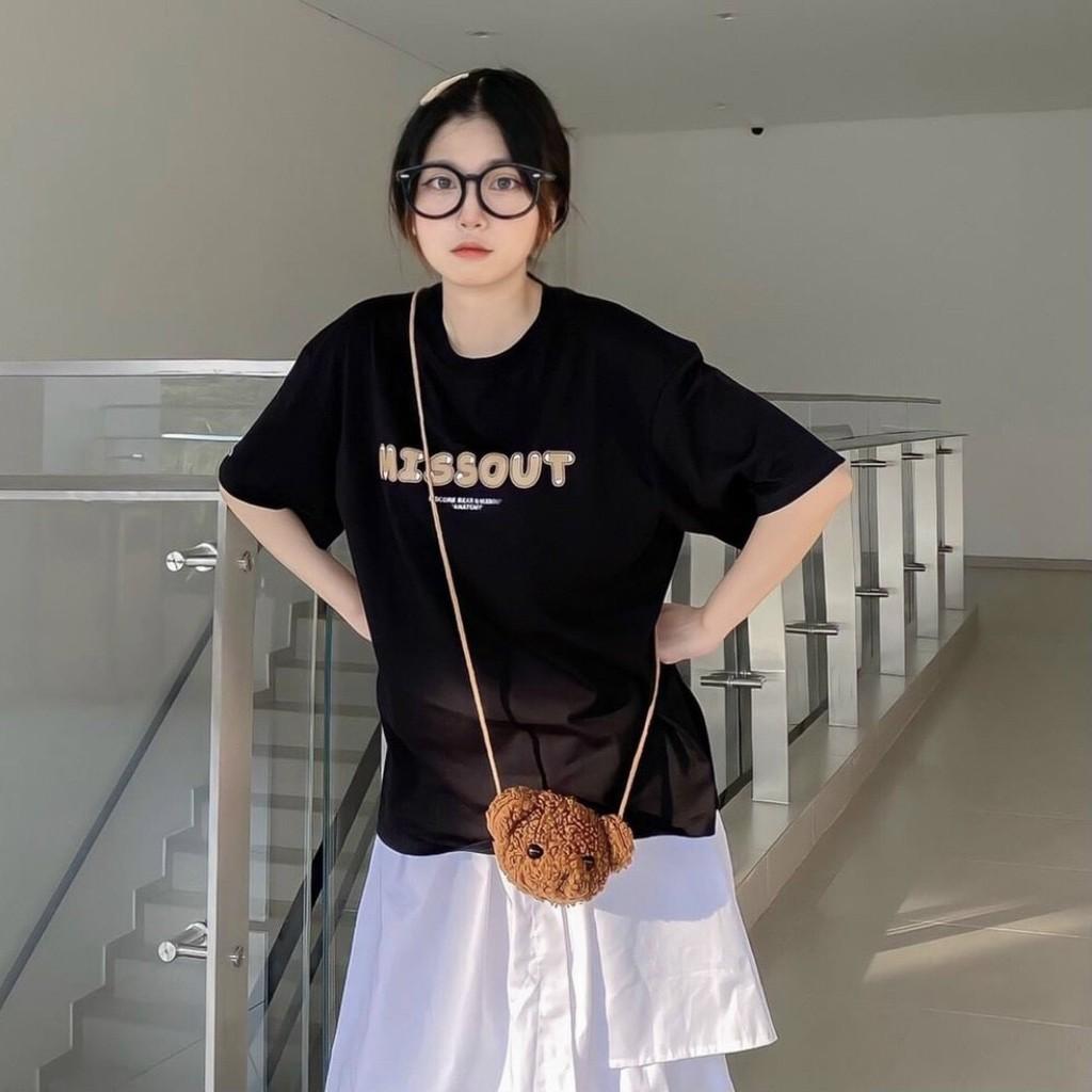 Áo Thun Local Brand Missout Gấu Nam Nữ Tay Lỡ Oversize Unisex Full Mạc