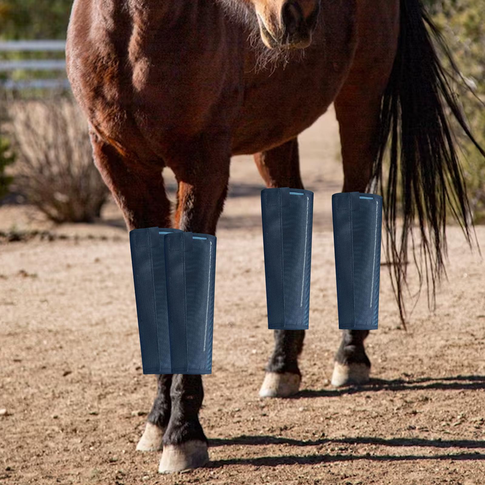 4x Horse Boots Comfortable Running Training Leg Wraps Equestrian Accessories
