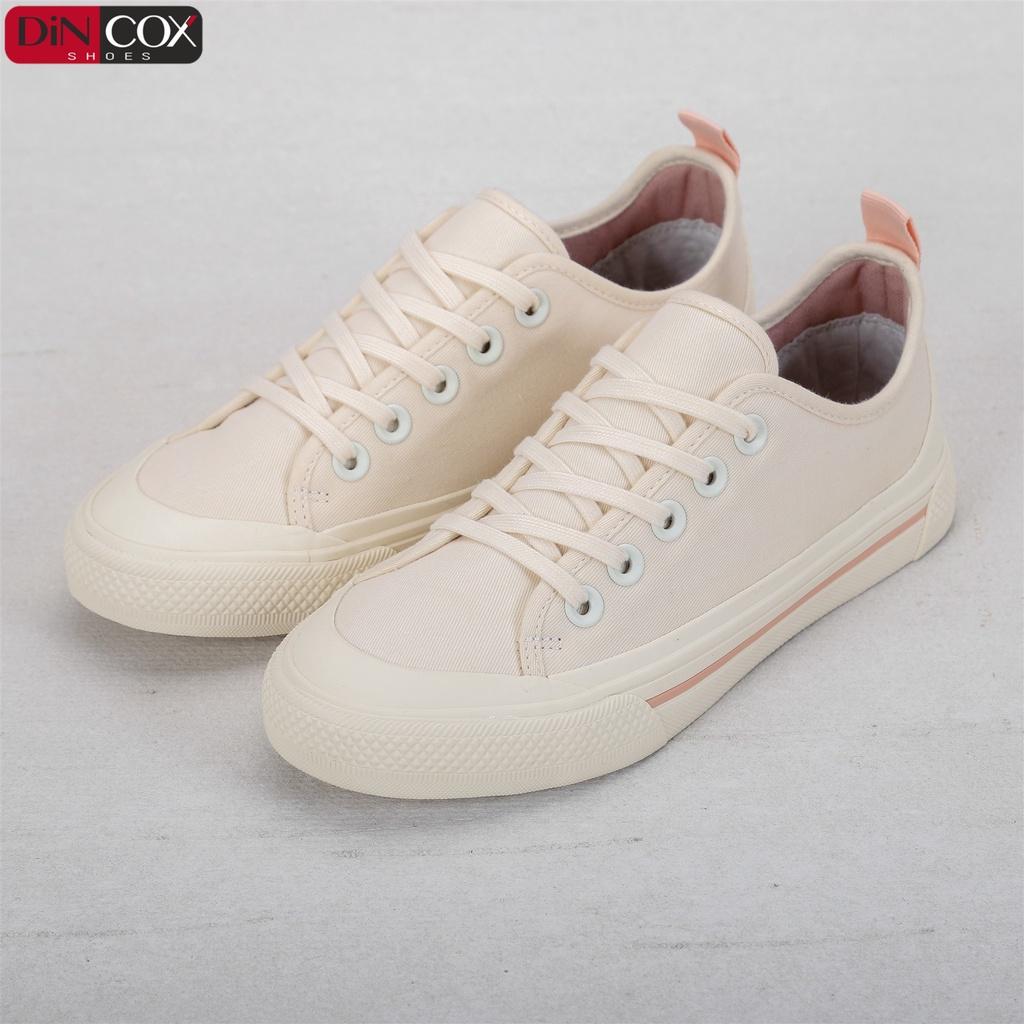 Giày Sneaker Vải Nữ DINCOX C20 Nữ Tính Sang Trọng Off/White