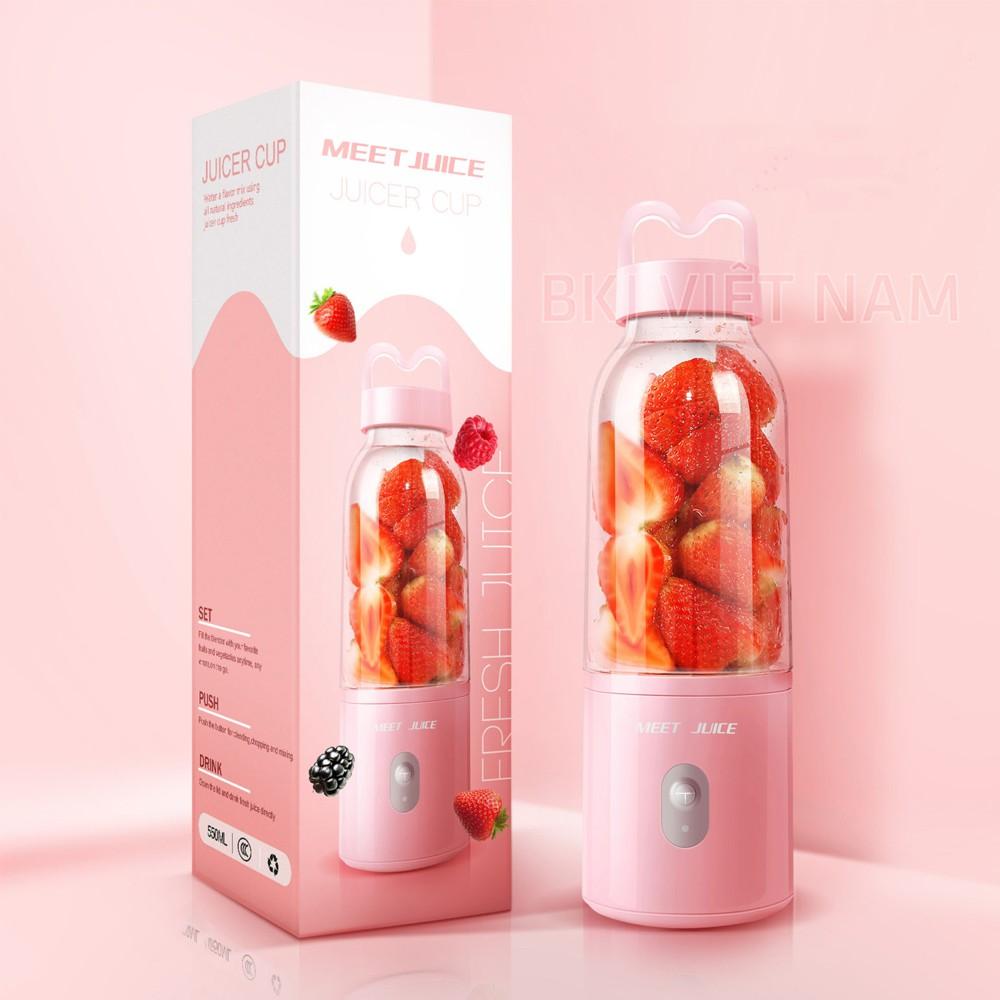 Máy Xay Sinh Tố Đa Năng Cầm Tay MEET JUICE - Xay Cực Nhanh 9s, Cao Cấp, An Toàn