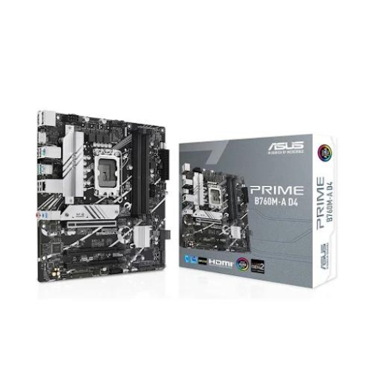 Mainboard ASUS Prime B760M-A D4-CSM ( Intel B760/LGA1700/4 khe/M-ATX )  - Hàng Chính Hãng