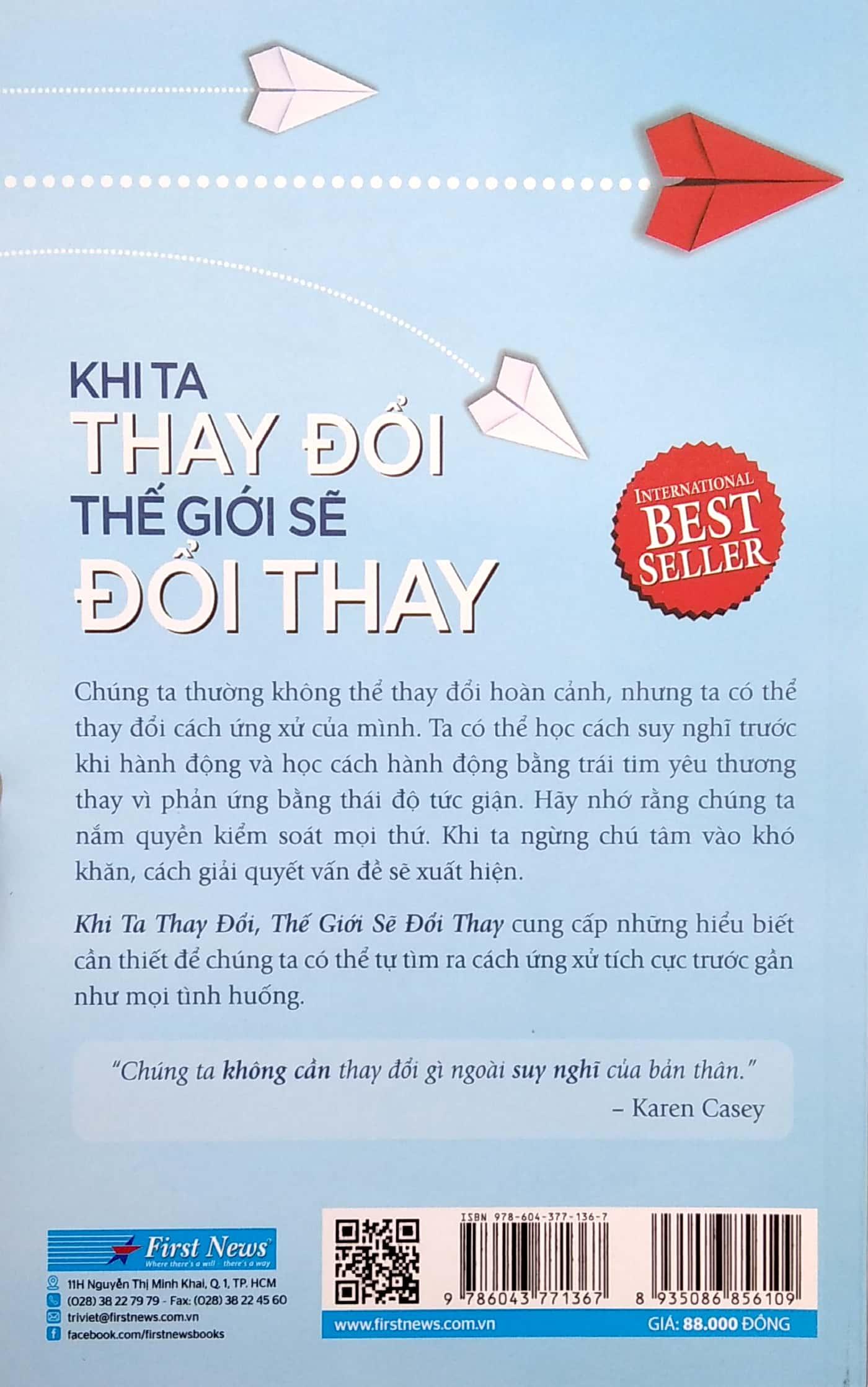 Sách Khi Ta Thay Đổi Thế Giới Sẽ Đổi Thay (Tái Bản 2022)