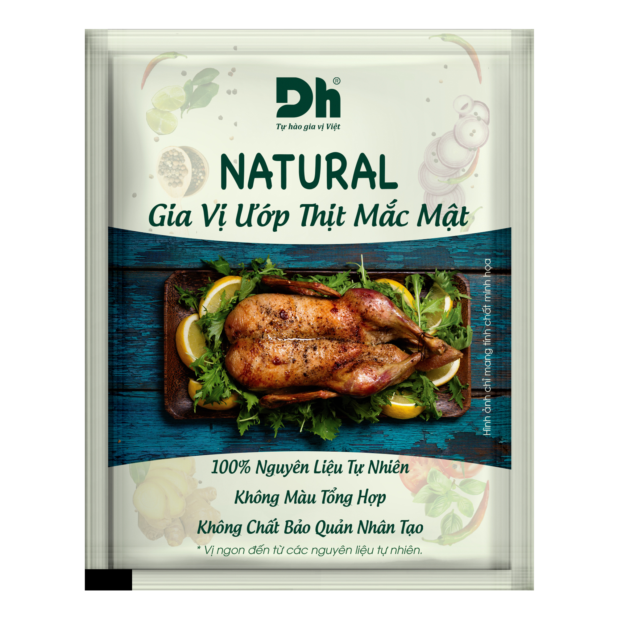 Combo 5 gói Natural Gia vị Ướp Thịt Mắc Mật Dh Foods