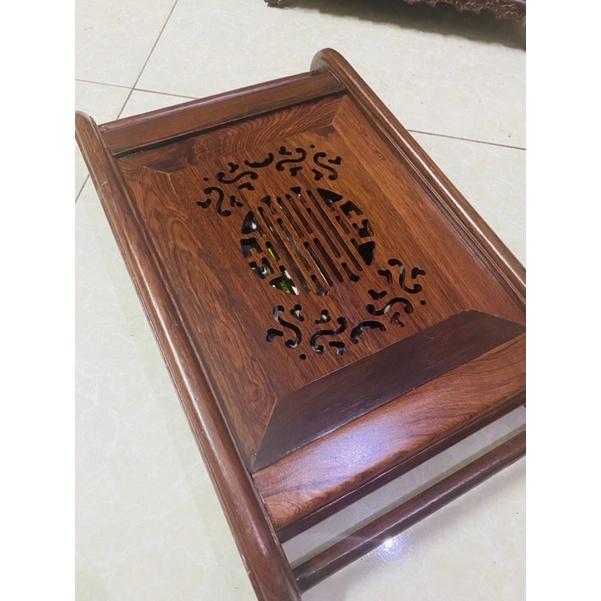 Khay trà gỗ cẩm sang trọng