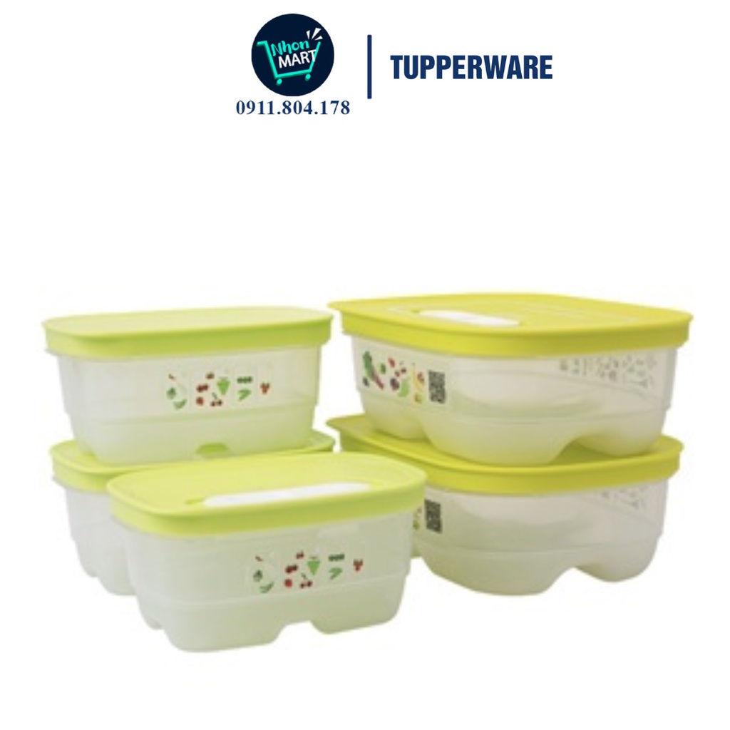 Bộ Hộp Trữ Mát Có Nút Hô Hấp Five Star Chất Nhựa Nguyên Sinh An Toàn Thực Phẩm Bảo Vệ Sức Khỏe Người Dùng