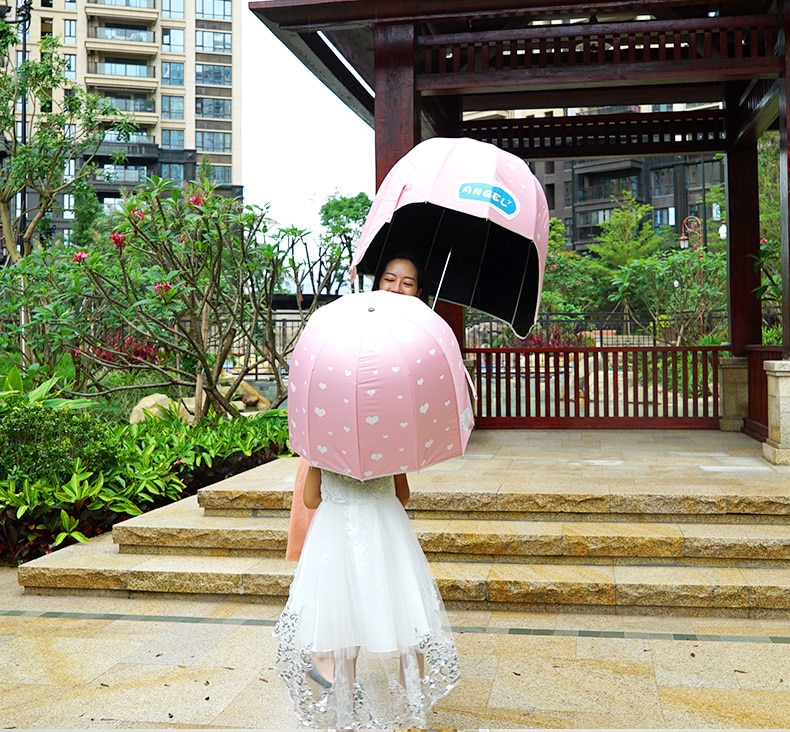 Ô dù họa tiết hoạt hình dễ thương Cartoon Helmet Sun Umbrella Kids
