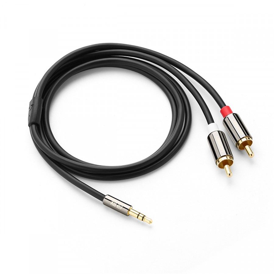 Dây Loa Audio 1 đầu 3,5 mm ra 2 đầu hoa sen dài 1,5m UGREEN - Hàng Chính Hãng