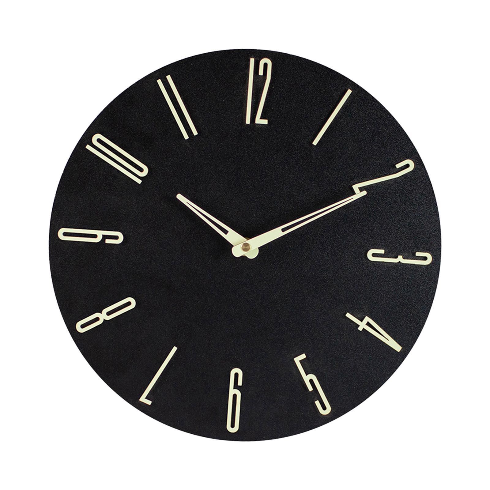 Wall Clock Non Ticking Round Wall Mounted Clocks for School Indoor Bedroom