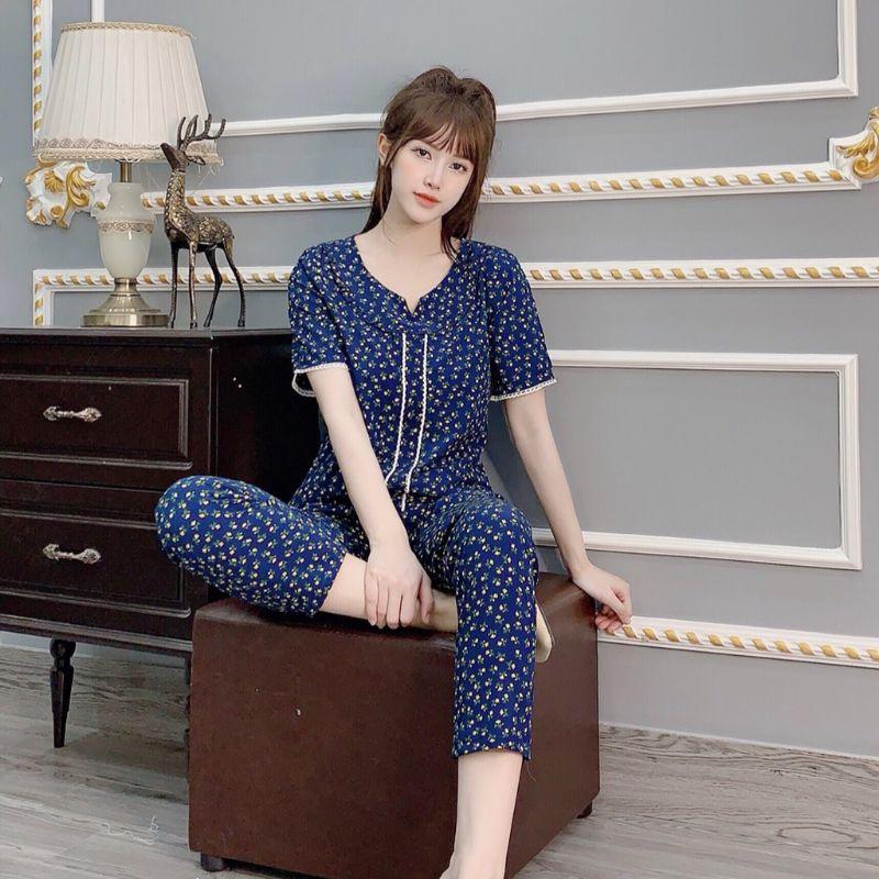 Quần áo mặc nhà, đồ ngủ, quần áo sau sinh túi nơ đủ 3 màu xinh quá