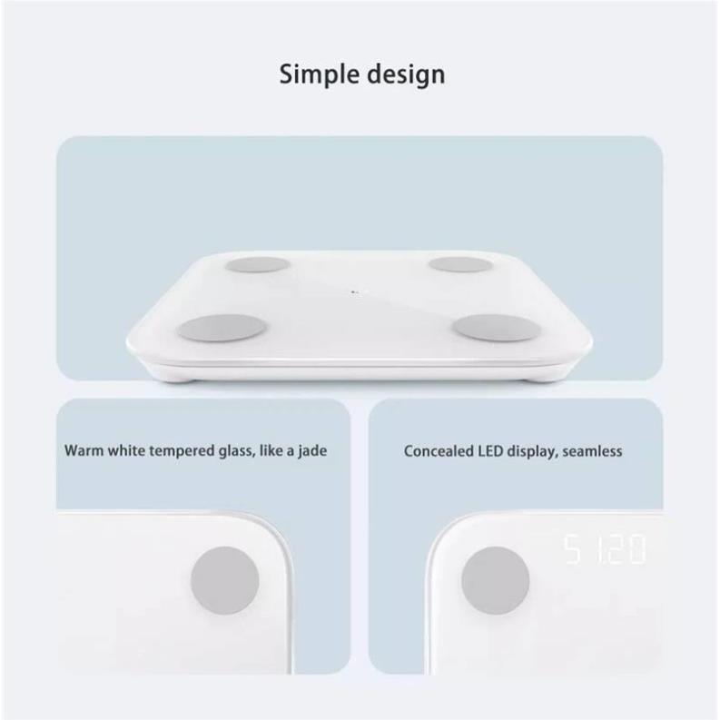 Cân thông minh Xiaomi Mi Body Composition Scale 2 bản quốc tế NUN4048GL - Hàng chính hãng