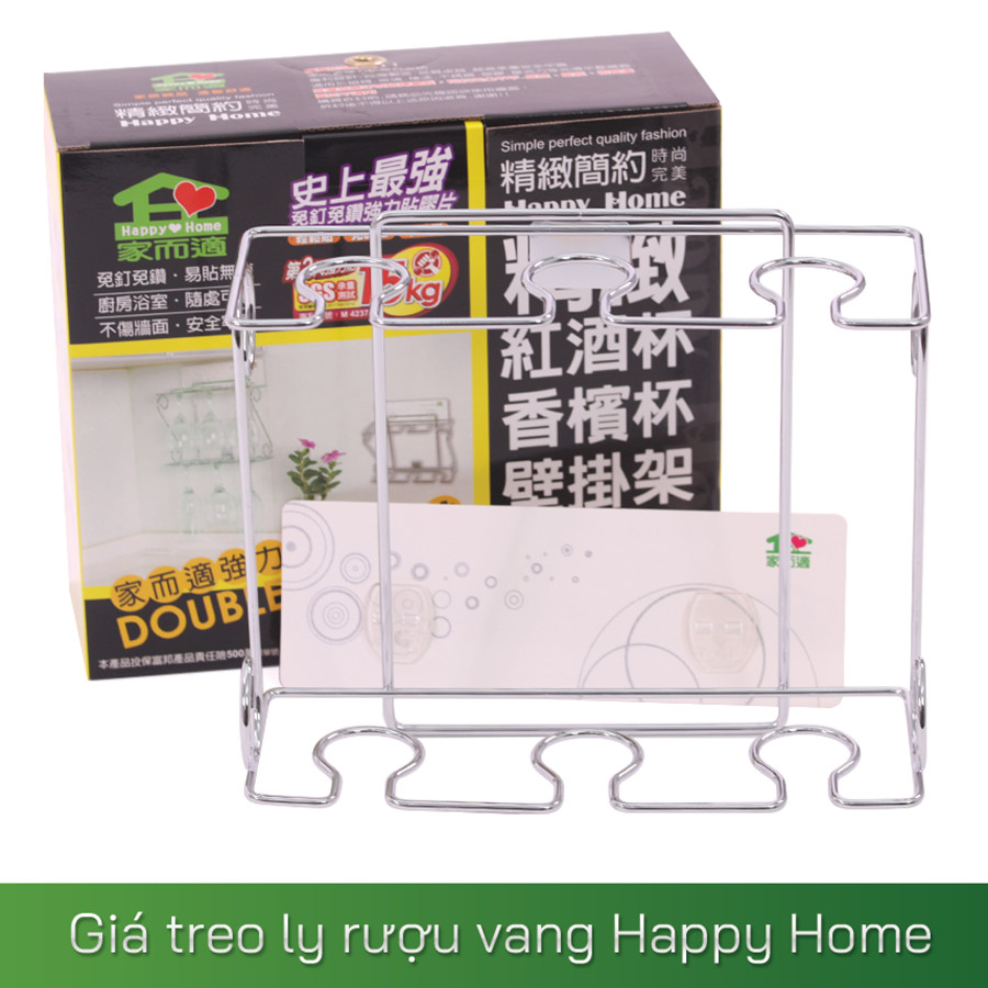 Giá treo ly rượu vang Happy Home