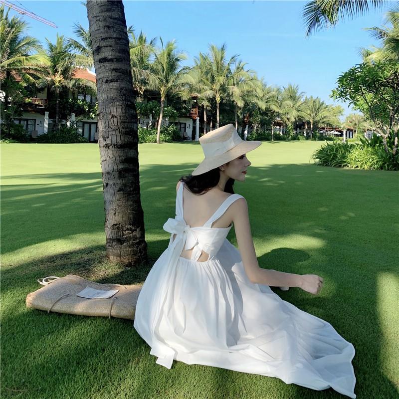 VÁY MAXI ĐẦM MAXI ĐI BIỂN VÁY ĐI BIỂN VÁY TRẮNG VÁY DÀI ĐẦM DÀI VÁY XÒE ulzzang style