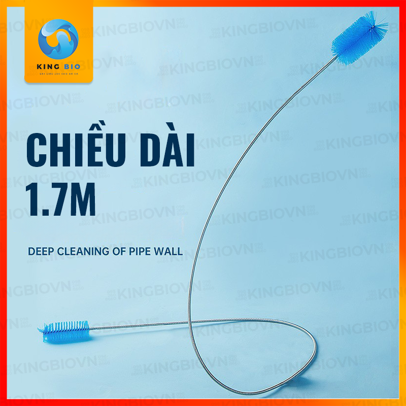 Cây vệ sinh ống nước bể cá Yee - 2 đầu vệ sinh dài 1m7