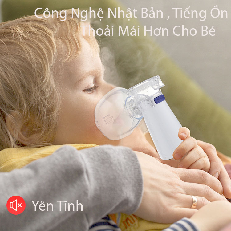 Máy Xông Mũi Họng Cao Cấp Cho Bé Công Nghệ Nhật Bản Cầm Tay Giúp Vệ Sinh Mũi Họng Giảm Nguy Cơ Các Bệnh Về Đường Hô Hấp - Máy Khí Dung Xông Mũi Họng Cho Gia Đình Nhỏ Gọn Dễ Dàng Mang Theo