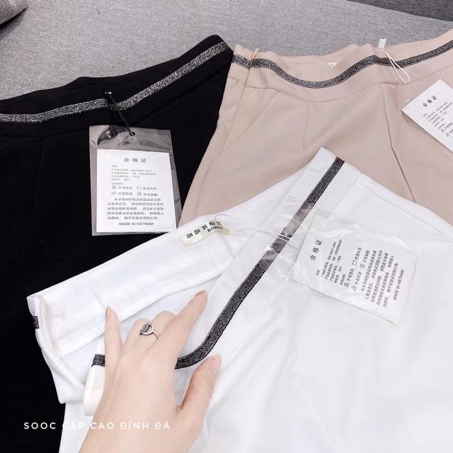 Quần nữQuần short viền kim sa 3 màu có ảnh thật