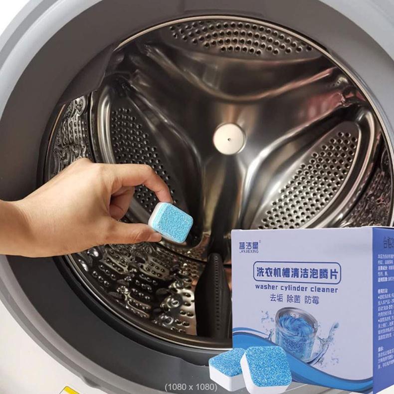 Viên tẩy vệ sinh lồng máy giặt diệt khuẩn 99% và tẩy sạch cặn
