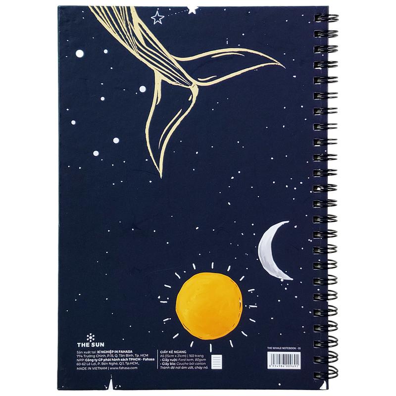 Sổ Lò Xo A5 - Kẻ Ngang 160 Trang 80gsm - The Whale - The Sun 01