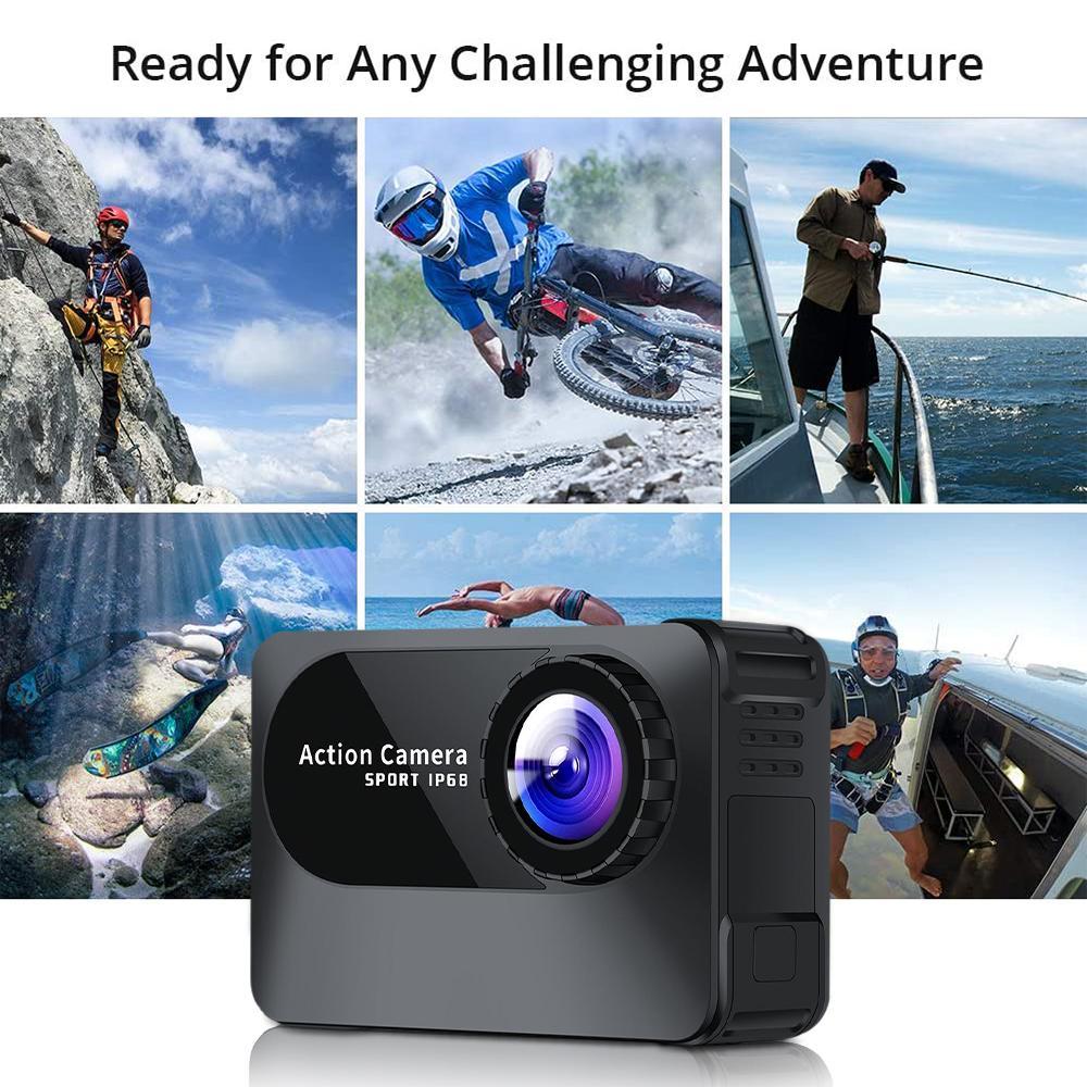Camera hành động WiFi HD 1080p Máy ảnh thể thao Mũ bảo hiểm xe đạp Xe đạp xe máy ngoài trời Thể thao chống nước DV 2.0 inch Action Cam