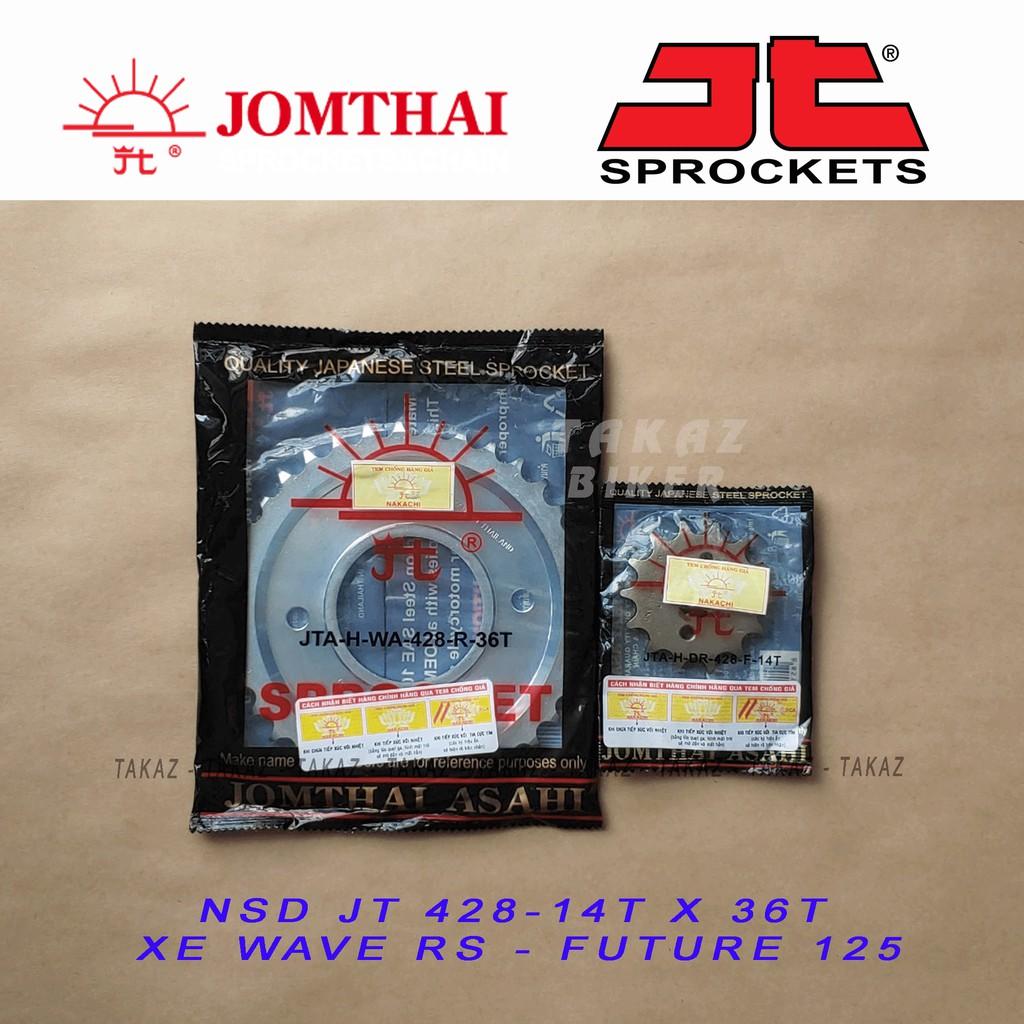 B2 Rời Nhông Hoặc Dĩa Mặt Trời JP JOMTHAI Nhật Honda Wave S, Wave RS 14 x 36T