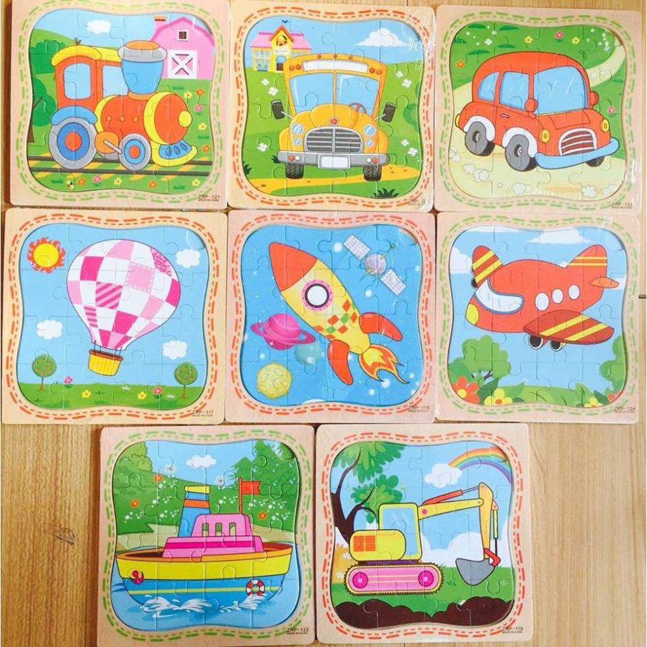 Set 5 tranh PUZZLE 16 Mảnh Nấm Store